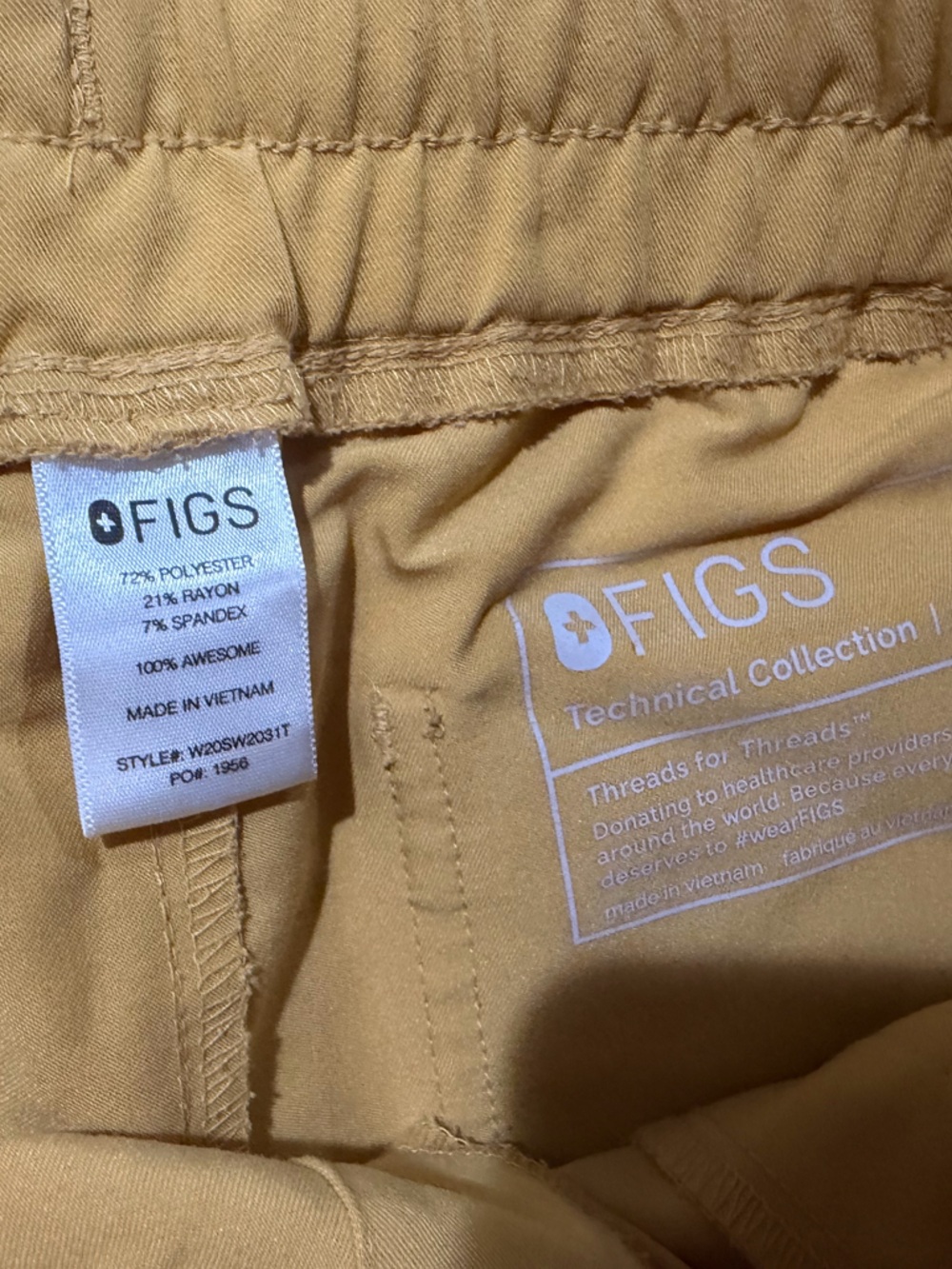 FIGS gold. - Picture 2 of 3
